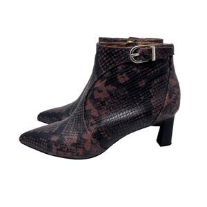 Joie Vero Cuoio Snakeskin booties size 37 1/2